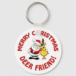 "Deer Friend" Christmas key chain