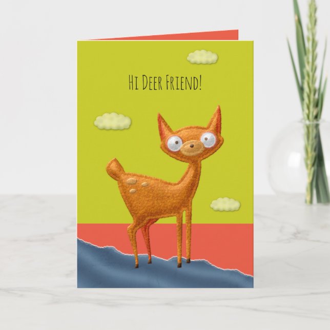 Deer Friend Valentine Card (Front)