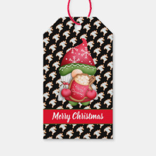 Deer Gnome Customise Colour and Text Gift Tags