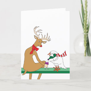 Deer & Goose Greeting Card