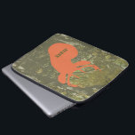 Deer Head & Camouflage Electronics Bag<br><div class="desc">An electronics bag featuring an illustration of an orange deer head over a background of camouflage.  Personalise with your name.</div>