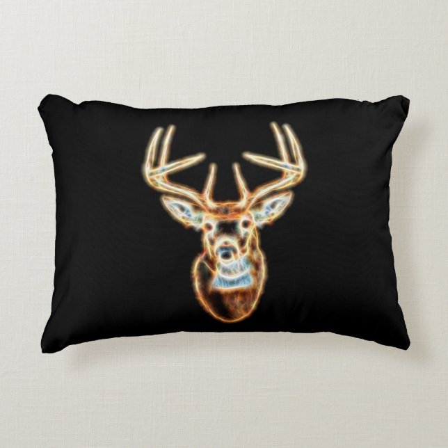 Deer Head digital Energy Spirit Decorative Cushion (Front)