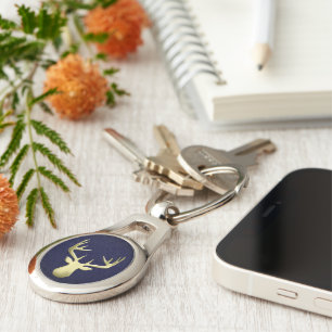 Deer Head Key Ring