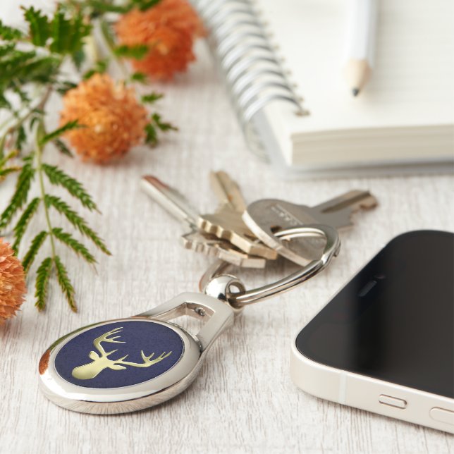 Deer Head Key Ring (Side)