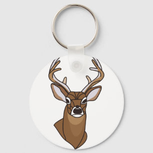 Deer Head Key Ring