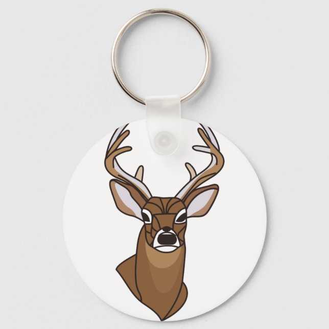 Deer Head Key Ring (Front)
