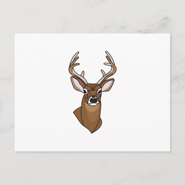 Deer Head Postcard (Front)