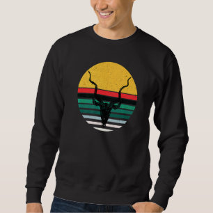Deer Head Retro Hunting Jungle Impala Safari Kudu Sweatshirt