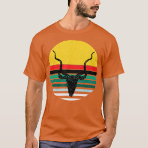 DEER HEAD RETRO HUNTING JUNGLE IMPALA SAFARI KUDU  T-Shirt