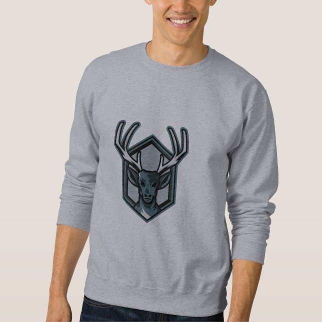 Deer Head Sweatshirt for Men (Front)