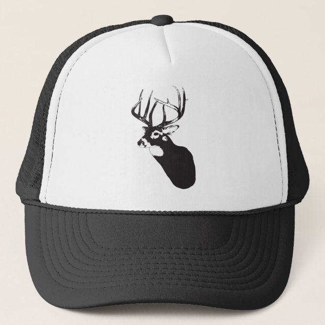Deer Head Trucker Hat (Front)