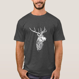 Deer Head Vintage Style Hunt Theme T-Shirt