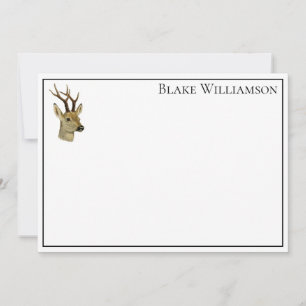 Deer Head with Small Antlers #1 Card