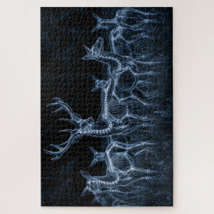 Deer Herd Night X-Ray Jigsaw Puzzle