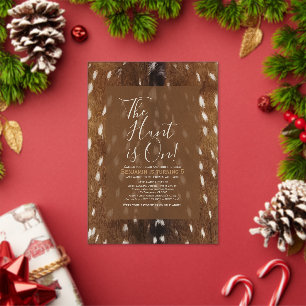 Deer Hide Print Ivitation Acrylic Invitations