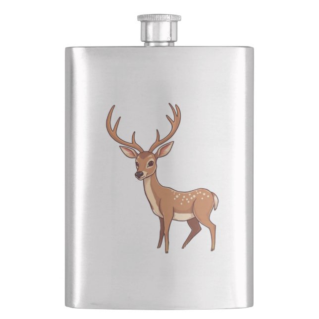 Deer Hip Flask (Front)