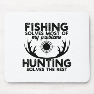 Deer Hunt Funny Fishing And Hunting Mouse Pad
