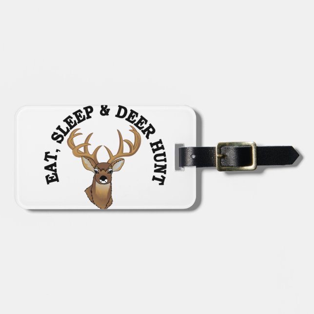 Deer Hunt Luggage Tag (Front Horizontal)