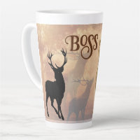 Deer Hunter Antlers Name Template Mug