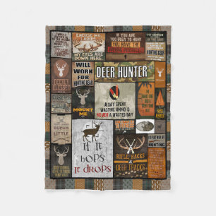 Deer Hunter Blanket Christmas Gift For Hunter,