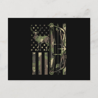 Deer hunter bow hunting invitation postcard