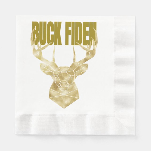 Deer Hunter Buck Fiden Political Anti-BIden Wall H Napkin (Front)
