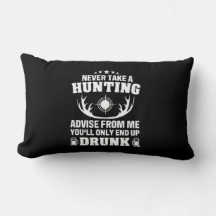 Deer Hunter Drinking Lumbar Cushion