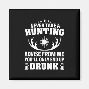 Deer Hunter Drinking Magnet
