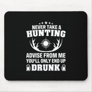Deer Hunter Drinking Mouse Pad
