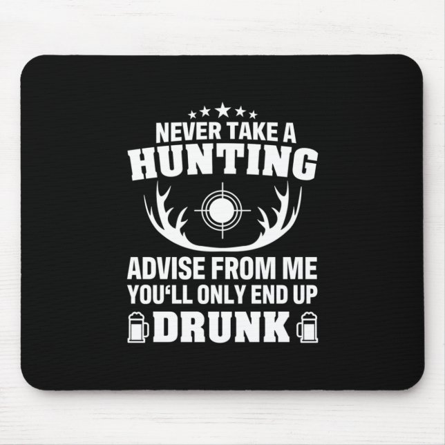 Deer Hunter Drinking Mouse Pad (Front)