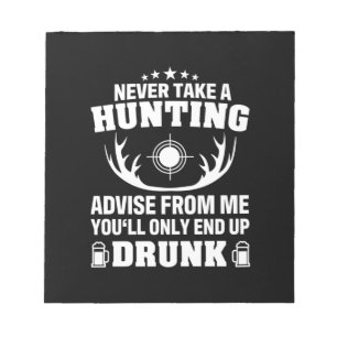 Deer Hunter Drinking Notepad