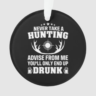Deer Hunter Drinking Ornament