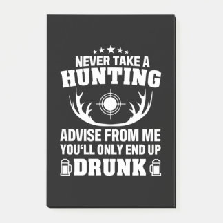 Deer Hunter Drinking Post-it Notes