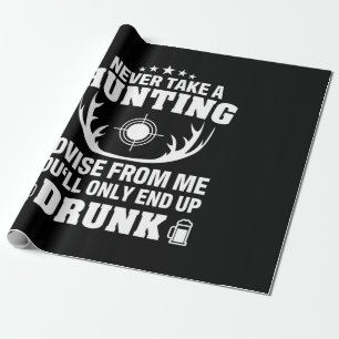 Deer Hunter Drinking Wrapping Paper