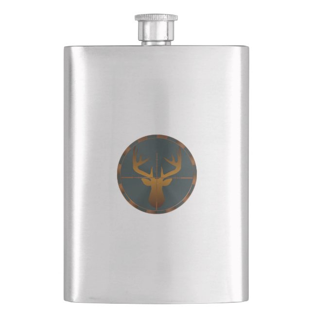 Deer Hunter Hip Flask (Front)