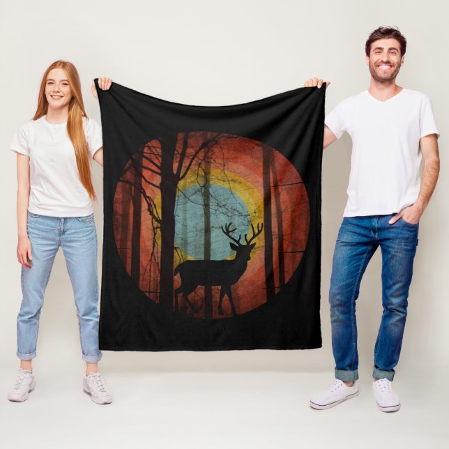 DEER HUNTER VINTAGE FLEECE BLANKET (In Situ)