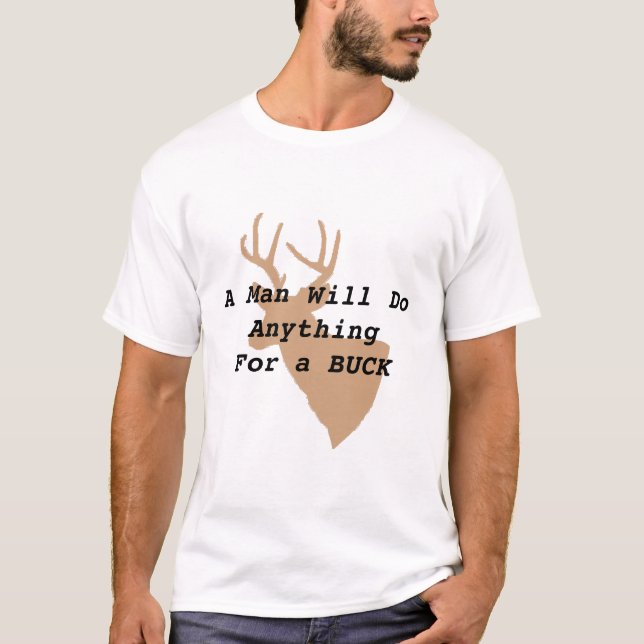 Deer Hunter's Humourous T-Shirt (Front)