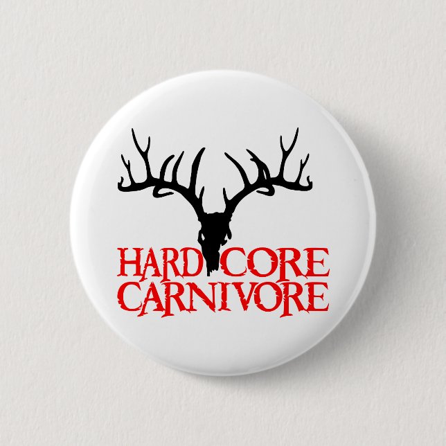 DEER HUNTING 6 CM ROUND BADGE (Front)