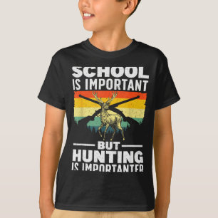 Deer Hunting Art For Kids Boys Wildlife Hunter Dee T-Shirt
