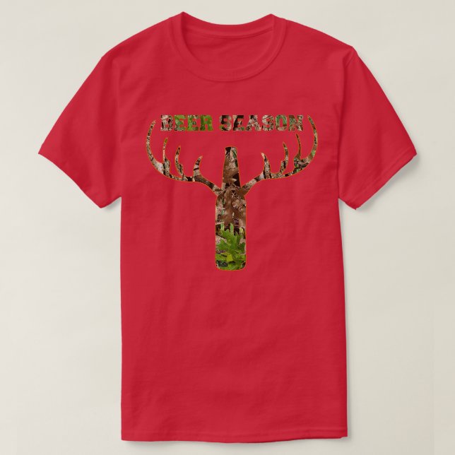 Deer Hunting Beer Season Whitetail Buck  T-Shirt (Design Front)