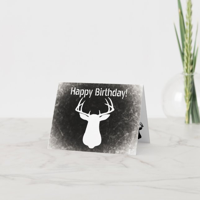 Deer Hunting Birthday Card (Front)