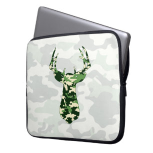 Deer Hunting Camo Buck Laptop Sleeve