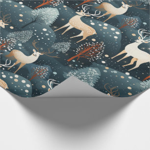 Deer Hunting Christmas Antlers Wrapping Paper