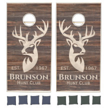 Deer Hunting Club Man Cave Rustic Wood