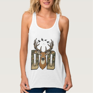 Deer Hunting Dad Camo Buck Vector Shirt Design_1