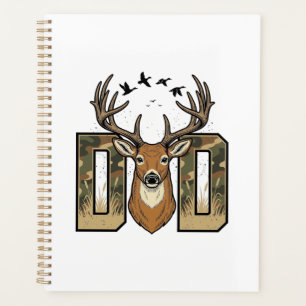 Deer Hunting Dad Camo Buck Vector Shirt Design_1 Planner