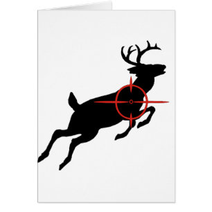 Deer Hunting- Deer with crosshairs on it