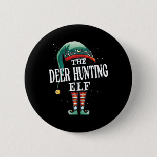 Deer Hunting Elf Christmas Group Xmas Pajama Party 6 Cm Round Badge