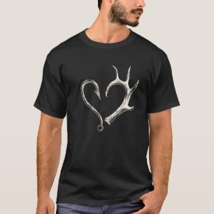 Deer Hunting Fishing Lover Fisherman Hunter Dad T-Shirt