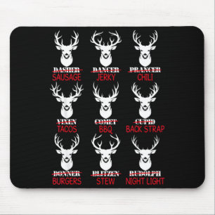 Deer Hunting Gift Hunter Of All Santa's Reindeer  Mouse Pad